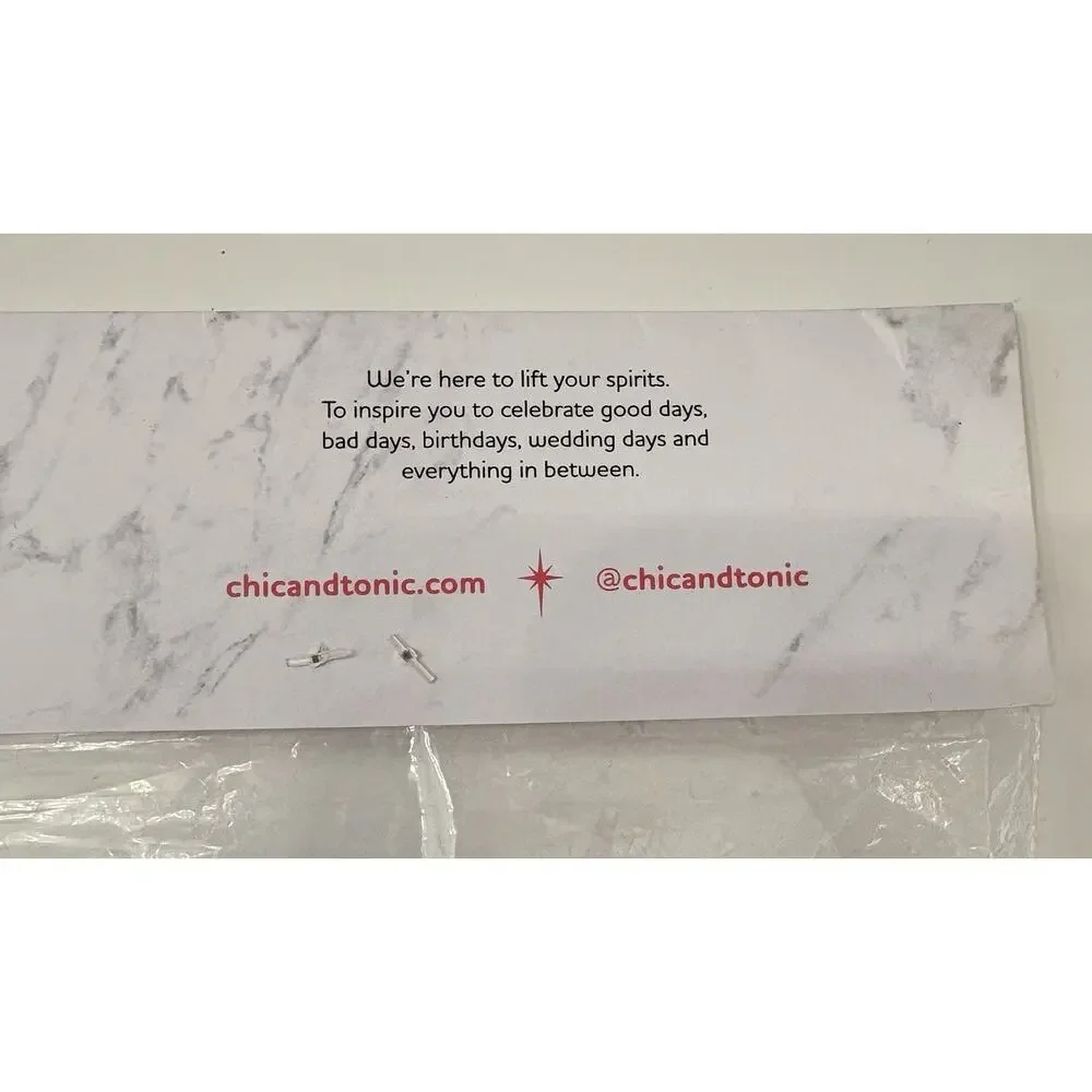 Chic & Tonic Reusable Lunch Bags Set Of 3 Freezer Safe BPA Free New In Package